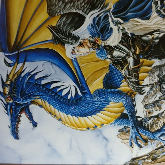 Nene Thomas Sapphire - Mini Print 5" x 7" - New - Out of Print - Framed - Picture 3 of 4